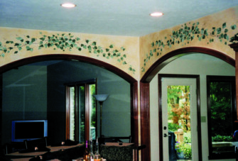 ivy arches and cream marble finish